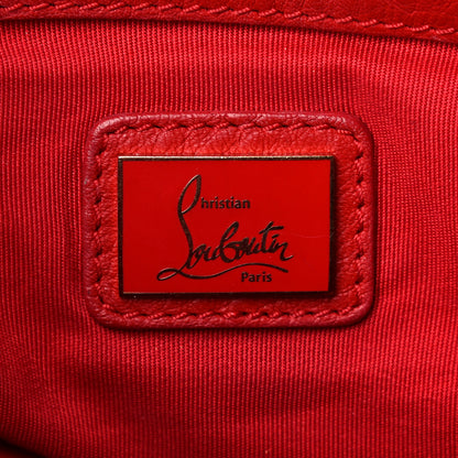 Christian Louboutin Grained Calfskin Studded Panettone Bowling Bag Red 6 of 17