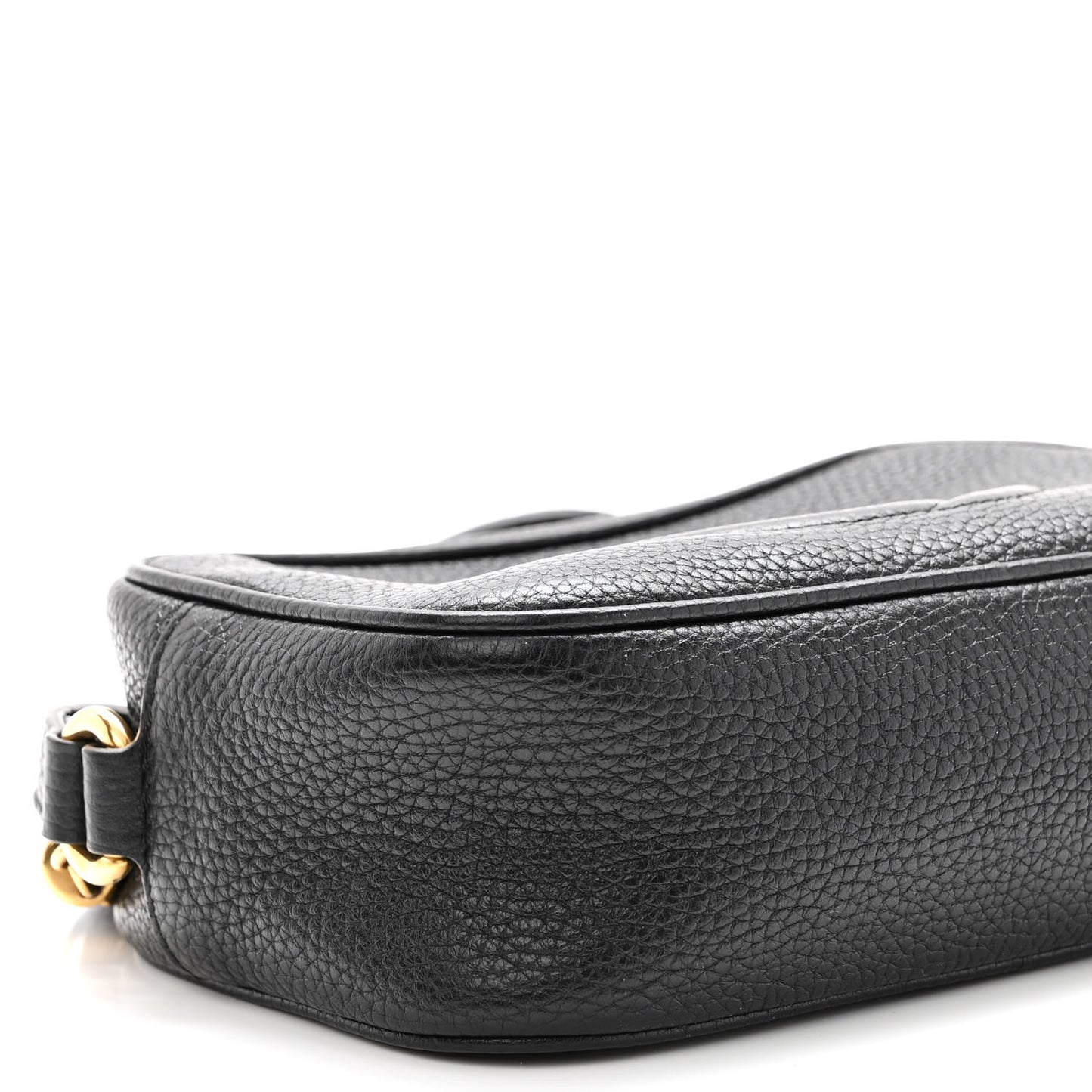 Pebbled Calfskin Mini Soho Disco Bag Black