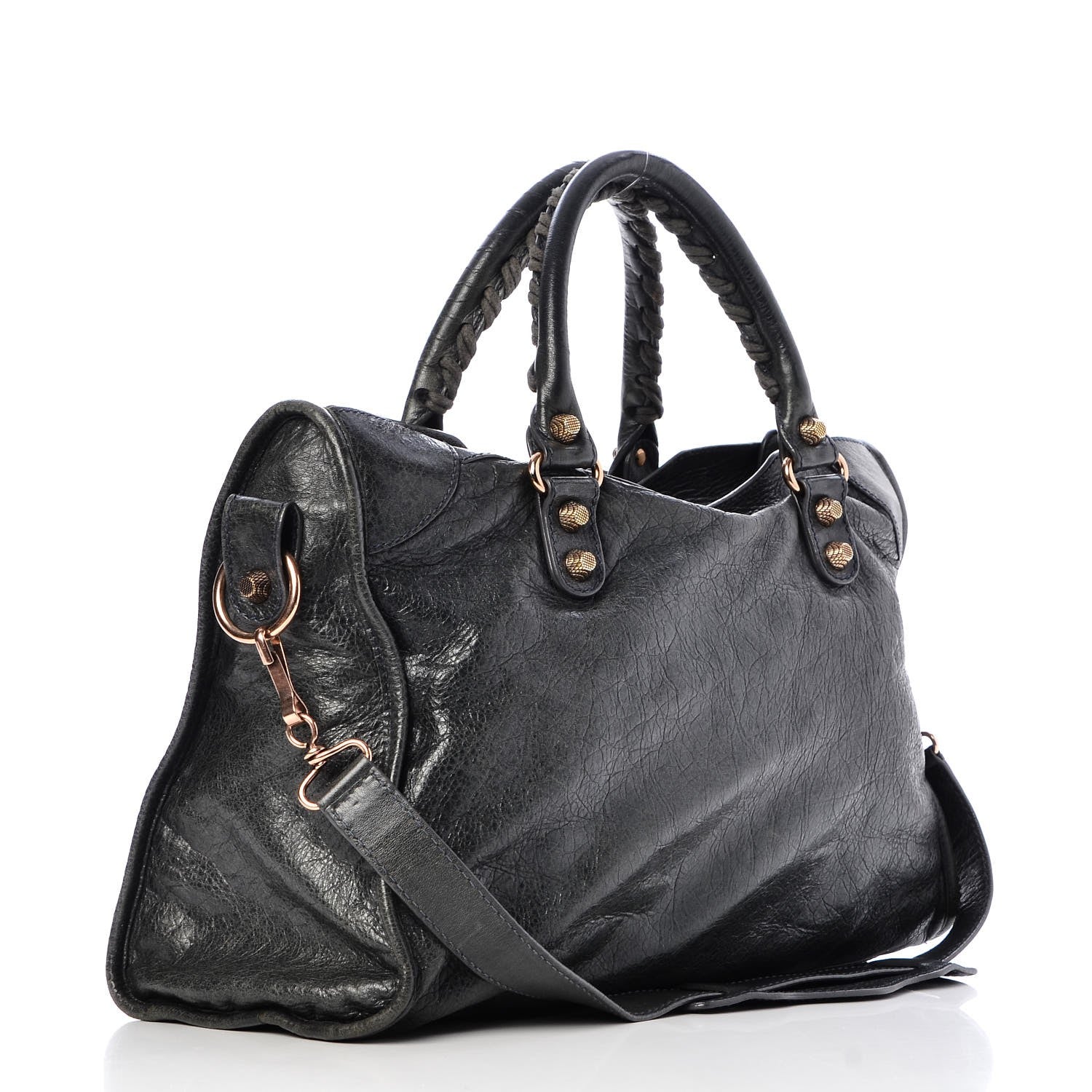 Balenciaga Agneau Giant 12 Rose Gold Hardware City Anthracite 4 of 10