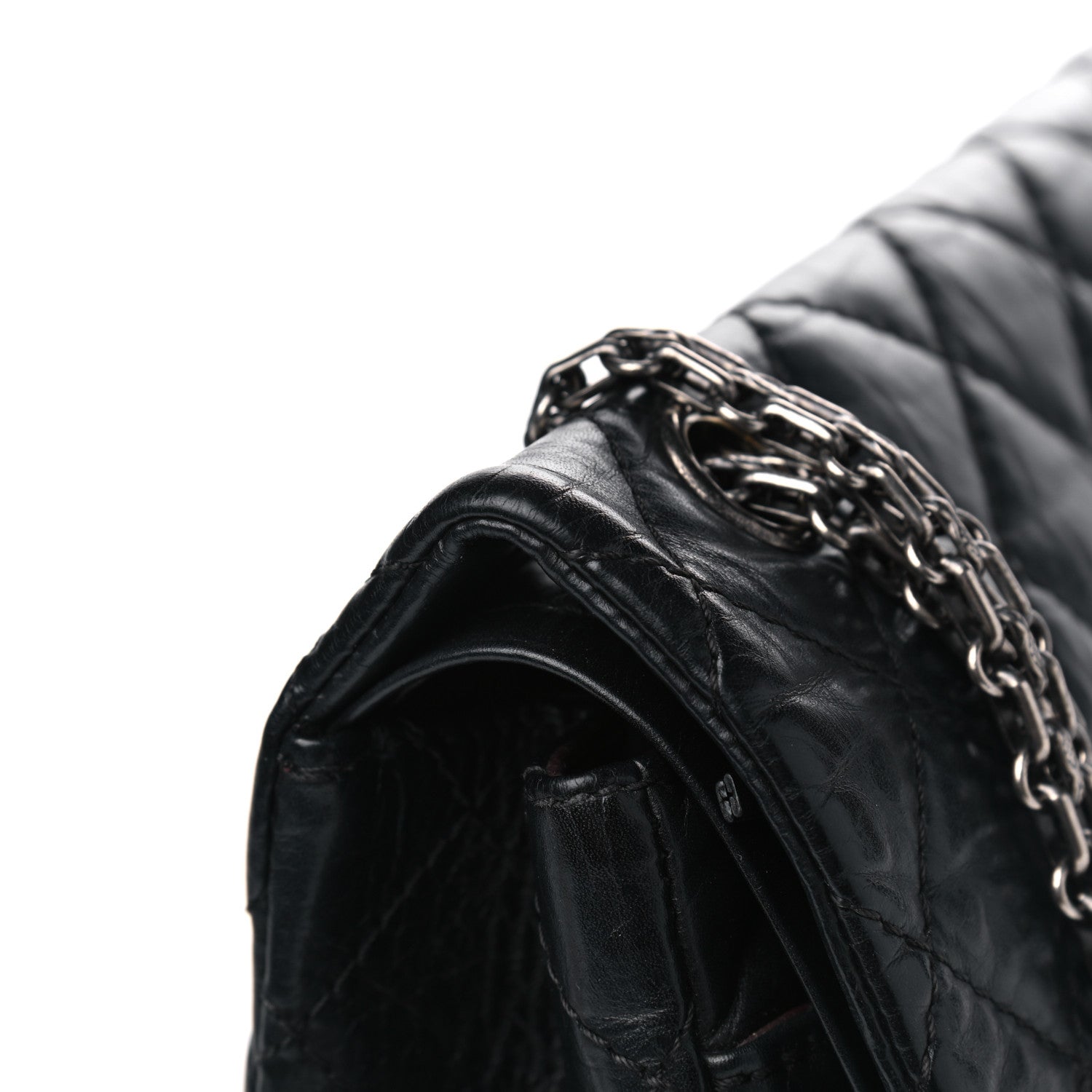 Chanel Aged Calfskin Quilted 2.55 Reissue 226 Flap Black 11 of 13