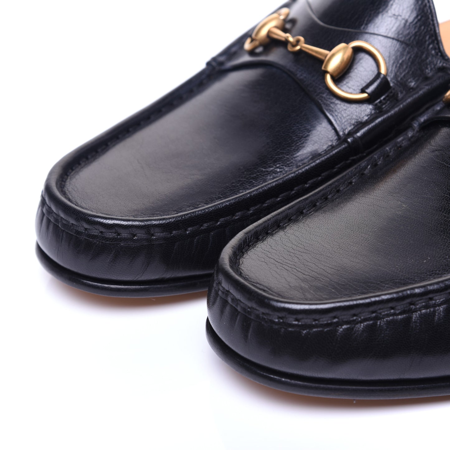 Goatskin Mens Horsebit Slippers 12 Black