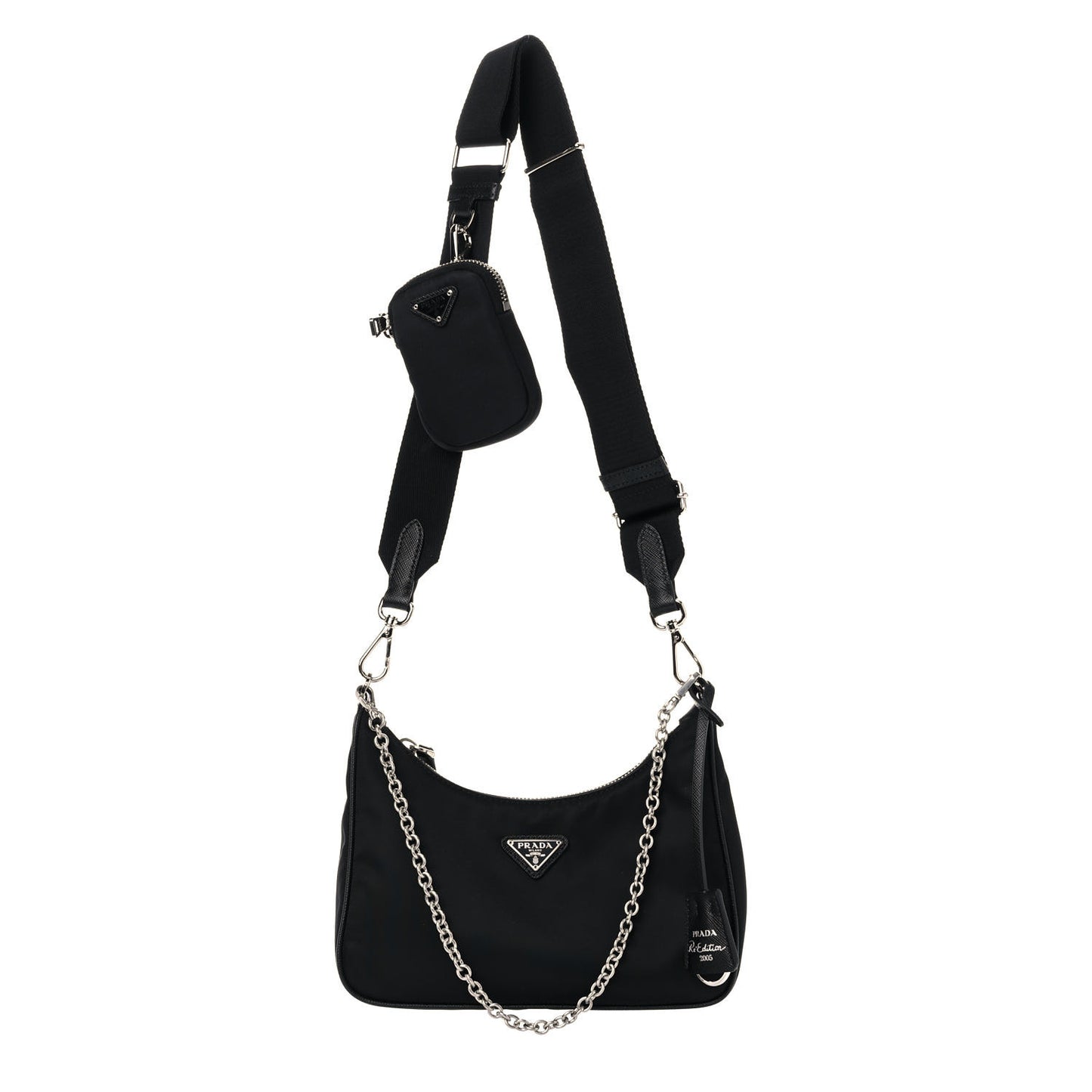 Nylon Re-Edition 2005 Shoulder Bag Black