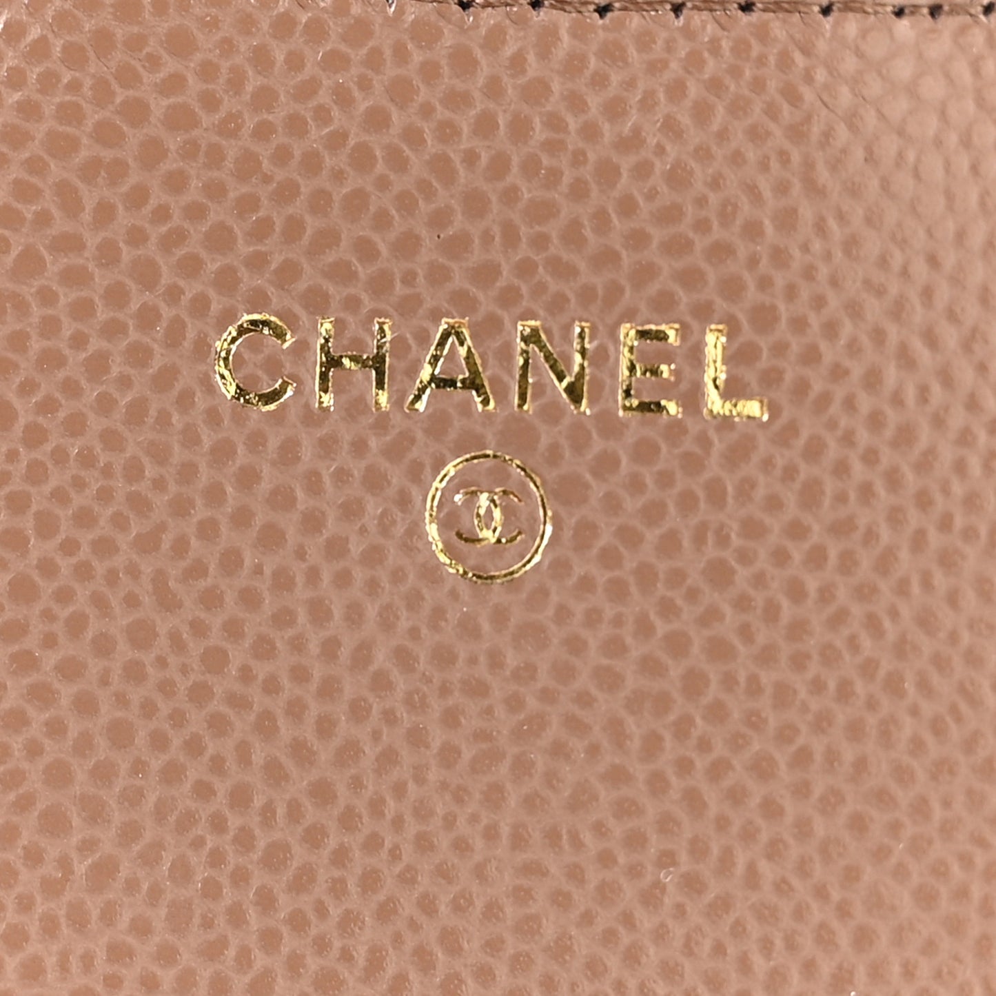 Caviar Quilted Large Gusset Flap Wallet Brown