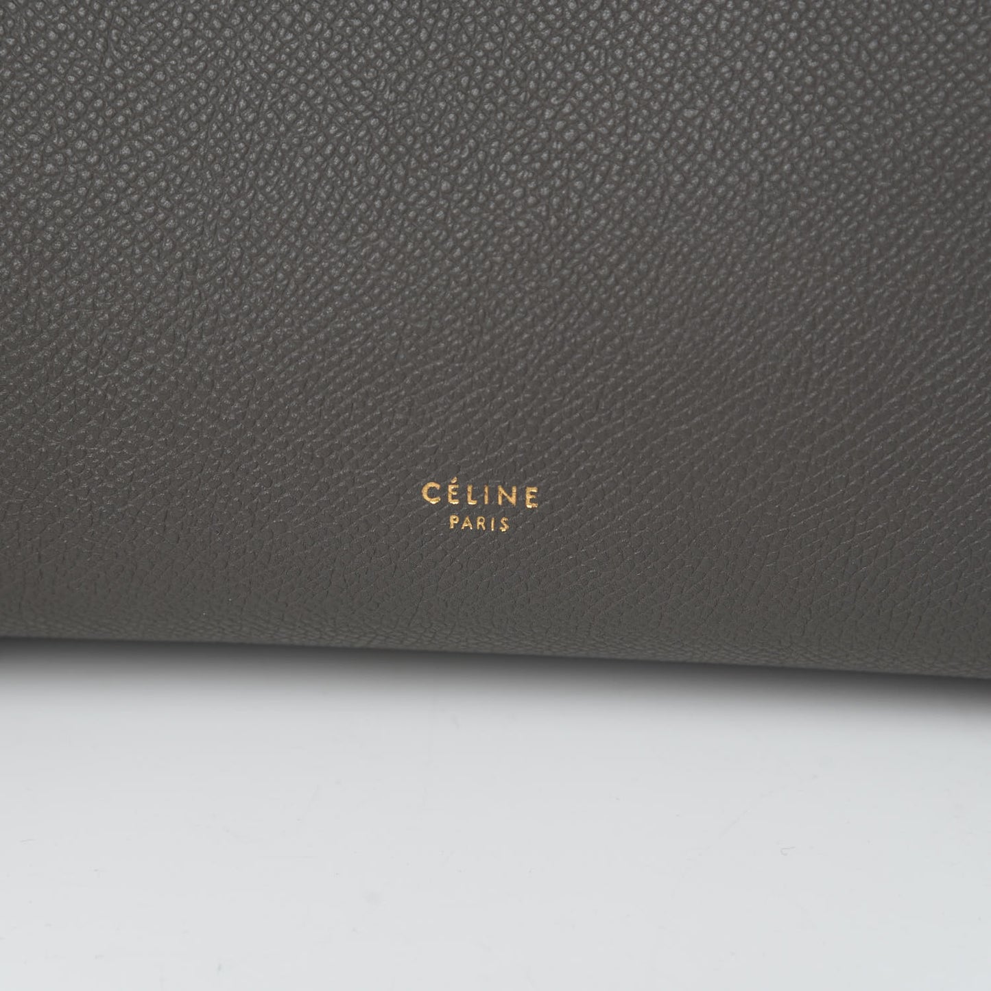 Grained Calfskin Mini Belt Bag Grey