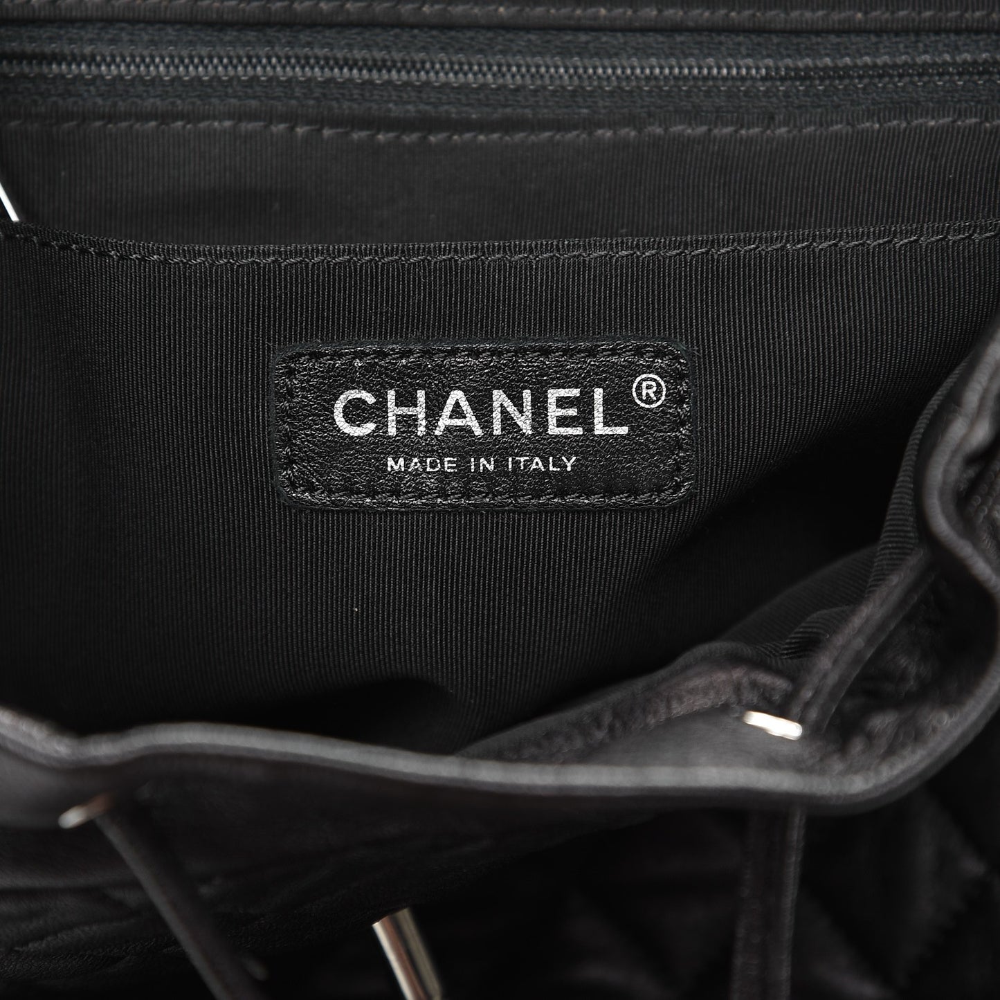 Lambskin Quilted Large Urban Spirit Backpack Black