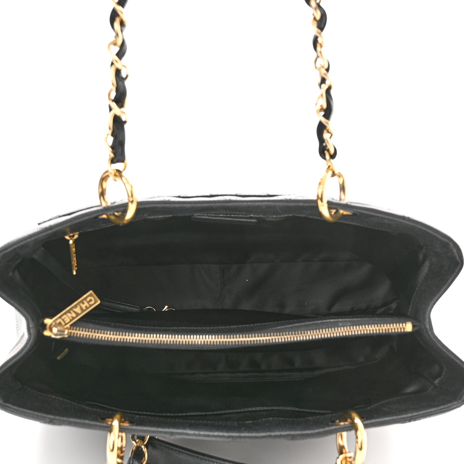 Chanel Caviar Quilted Grand Shopping Tote GST Black 5 of 12
