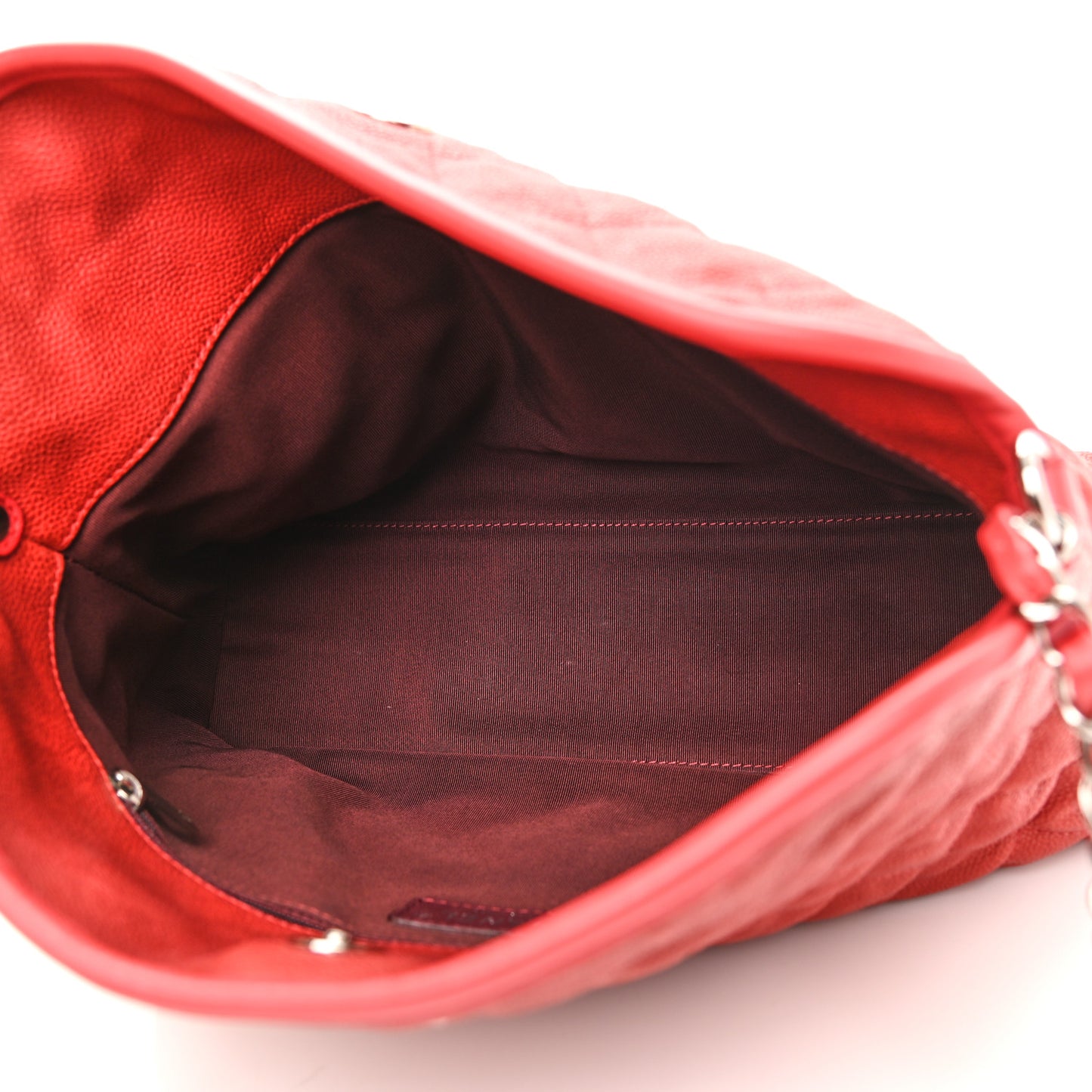 Caviar Quilted French Riviera Hobo Rouge