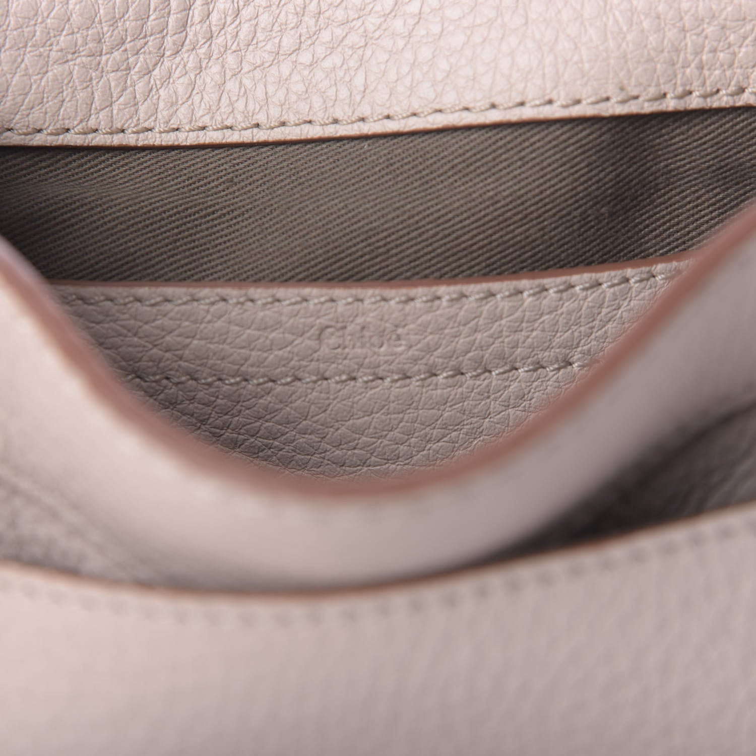 Chloe Calfskin Mini Marcie Round Crossbody Bag Blush Nude 8 of 8