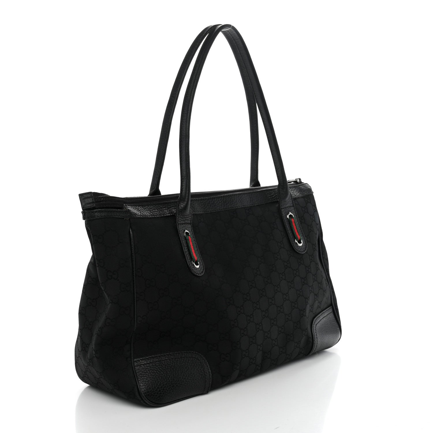Gucci Crystal Monogram Medium Princy Tote Dark Brown 3 of 19