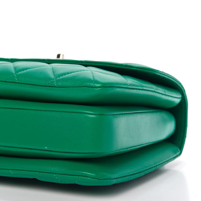 Chanel Lambskin Quilted Small Trendy CC Flap Dual Handle Bag Green 7 of 10