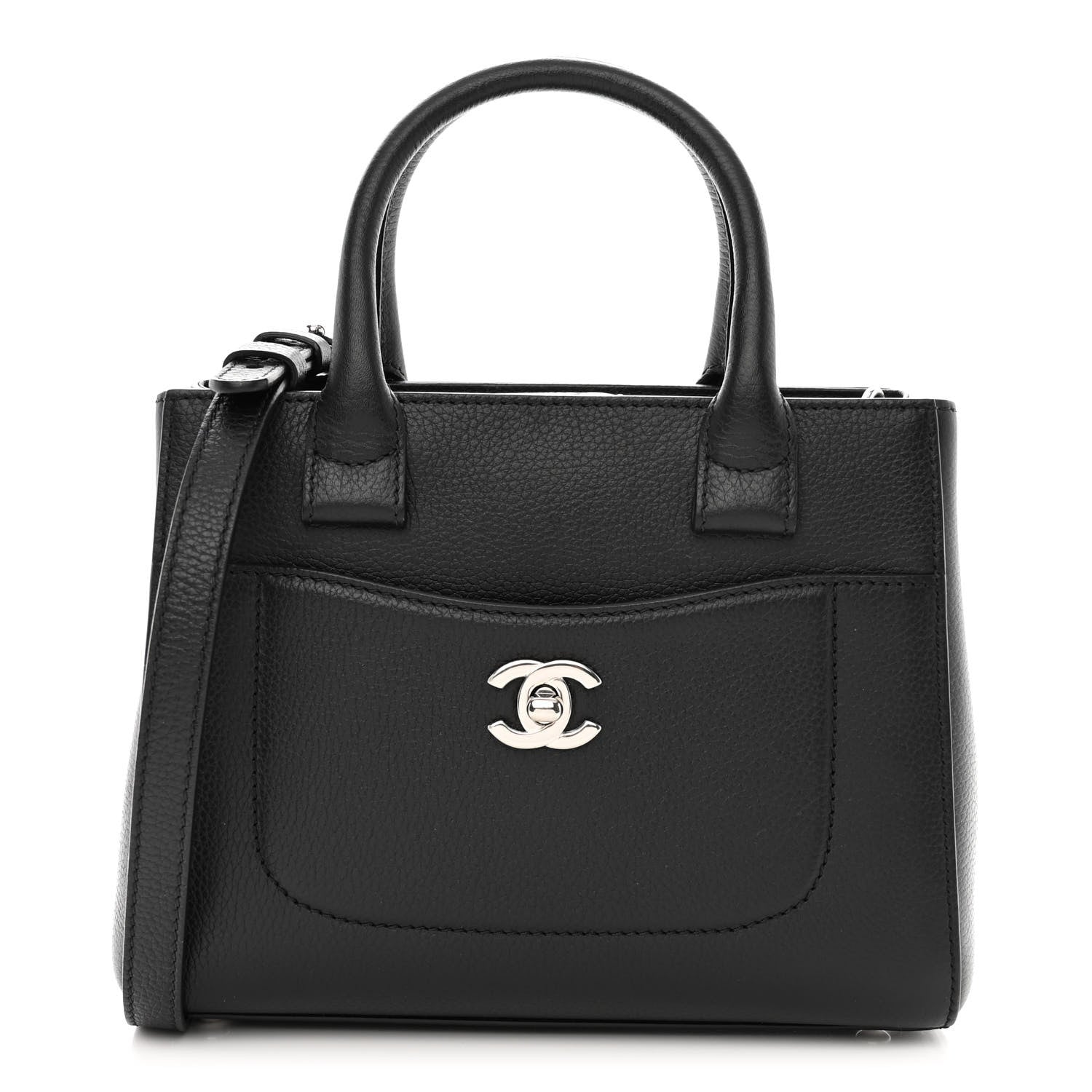Chanel Grained Calfskin Mini Neo Executive Shopper Tote Black 1 of 11