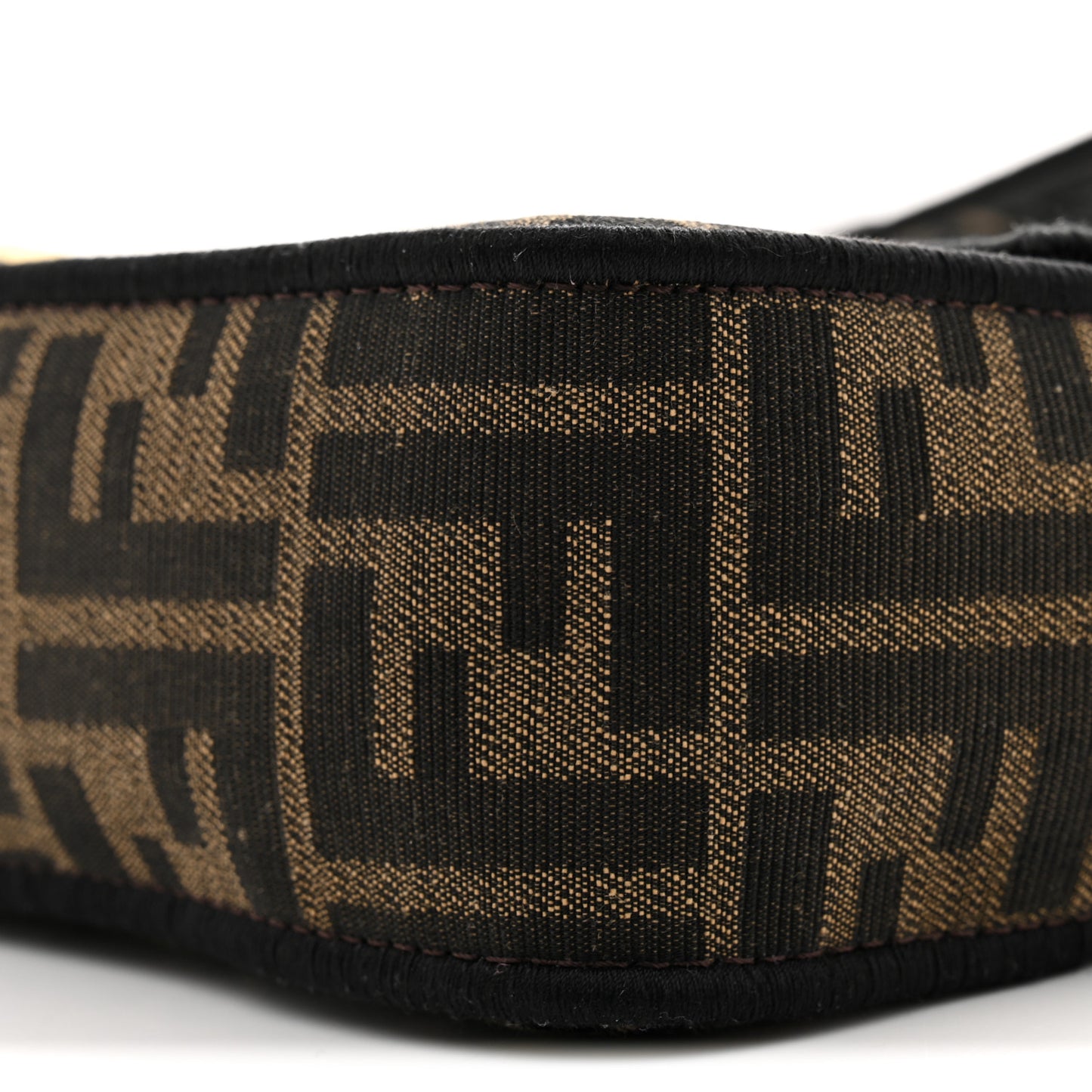 Fabric Jacquard FF 1974 Medium Baguette Tobacco Moro Black