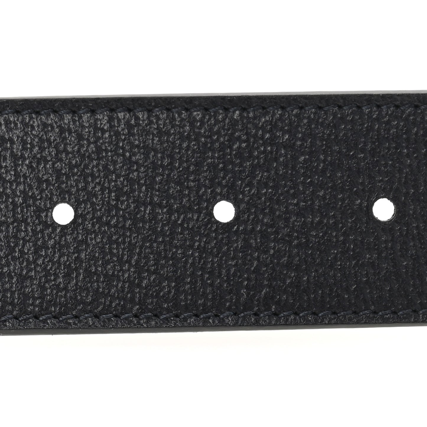 GG Supreme Monogram Plutone Calfskin Palladium Double G Reversible 37mm Belt 90 36 Black Blue