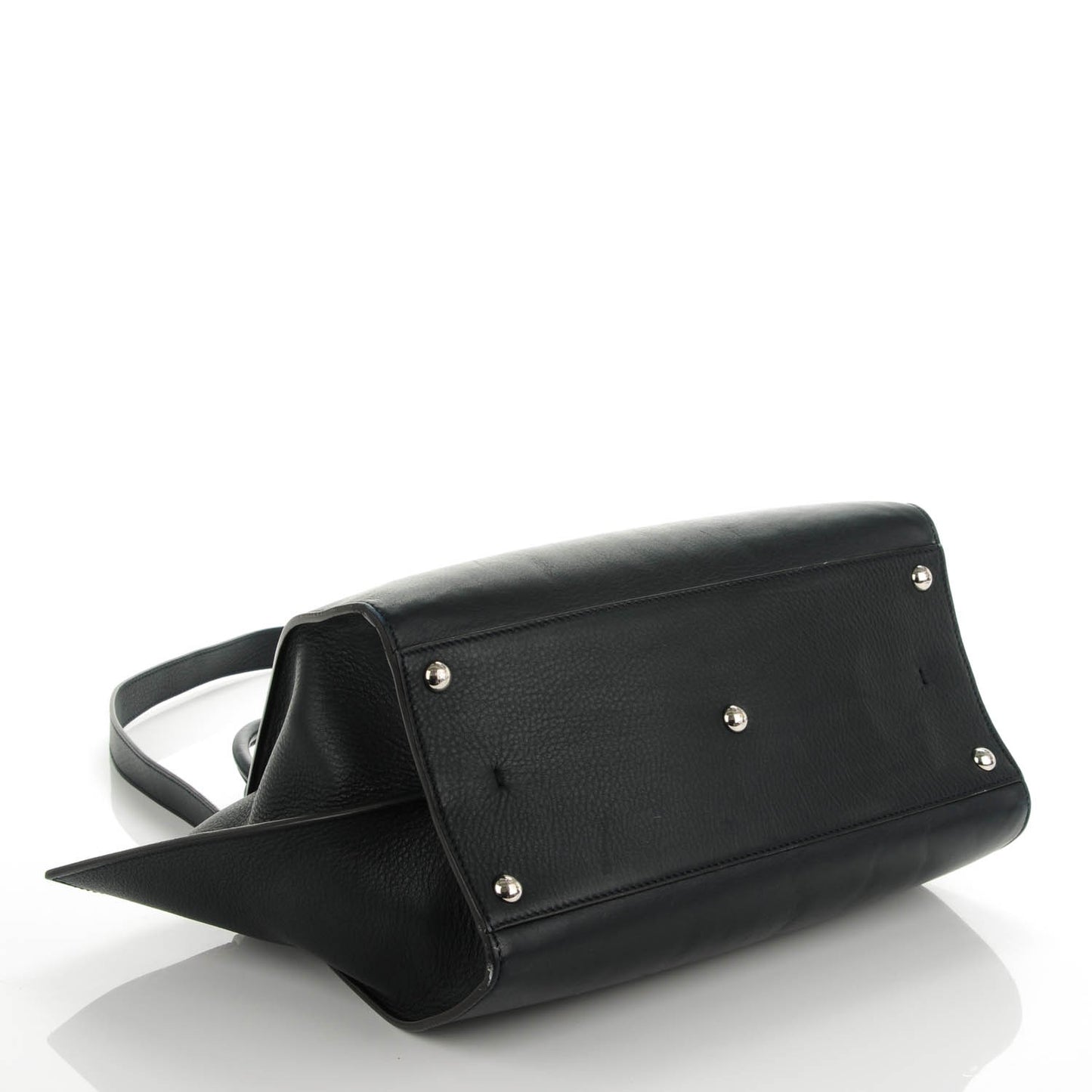 Vitello Dolce Marmol Shiny Nappa Petite 3Jours Tote Blue Notte