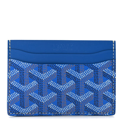 Goyard Goyardine Saint Sulpice Card Holder Sky Blue 1 of 8