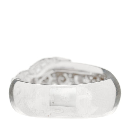 Cartier 18K White Gold Diamond Black Onyx Emerald Panthere De Cartier Ring 50 5.25 3 of 10