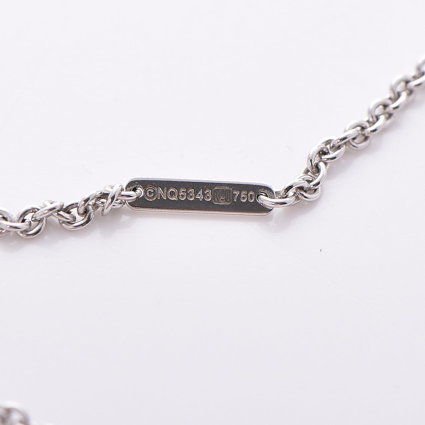 18K White Gold Diamond Mon Amour Lariat Necklace