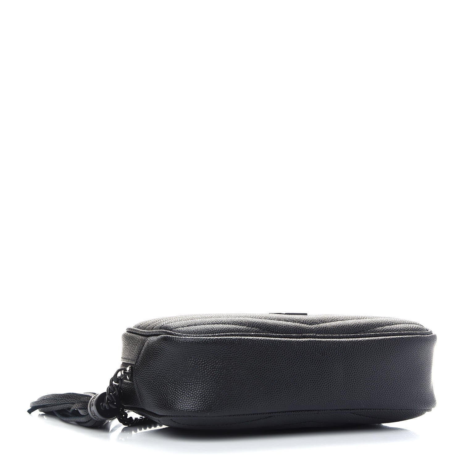 Saint Laurent Grain De Poudre Matelasse Monogram Mini Lou Camera Bag Black 4 of 8