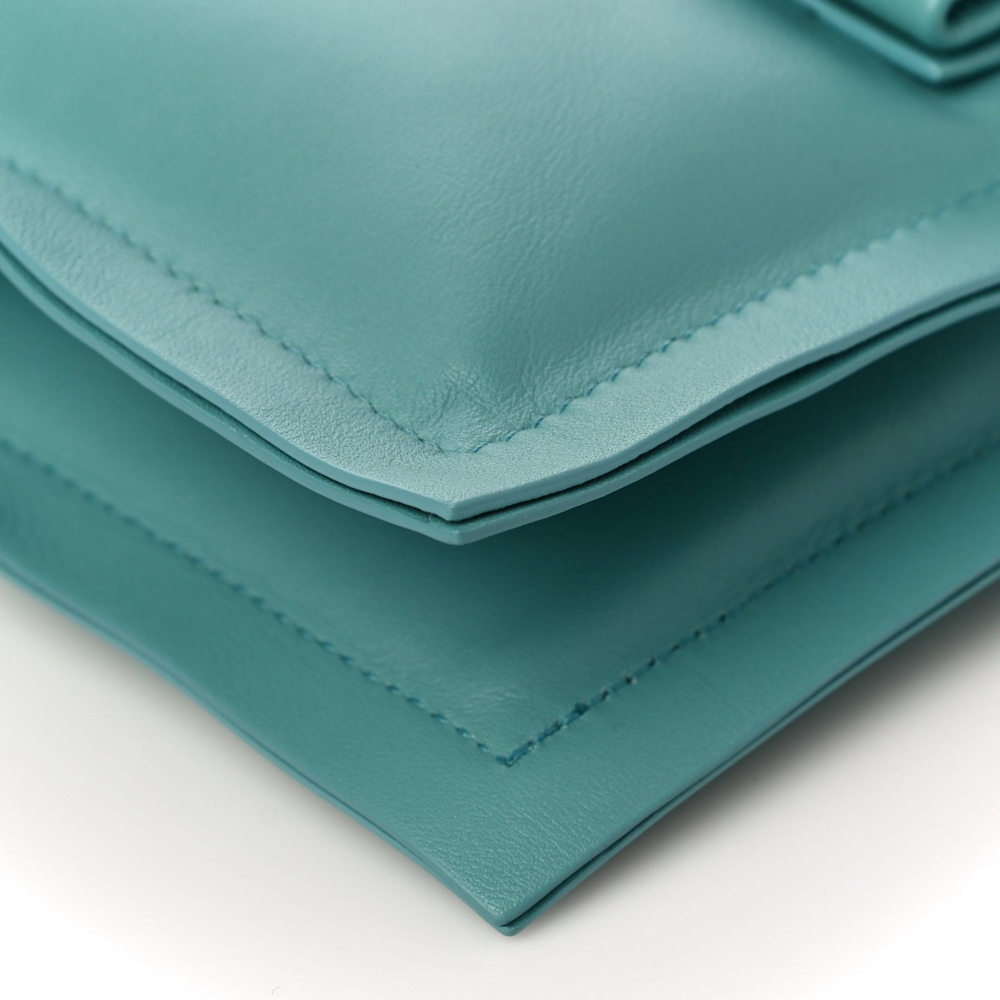 Calfskin Viva Bow Minibag Tyrone Turquoise