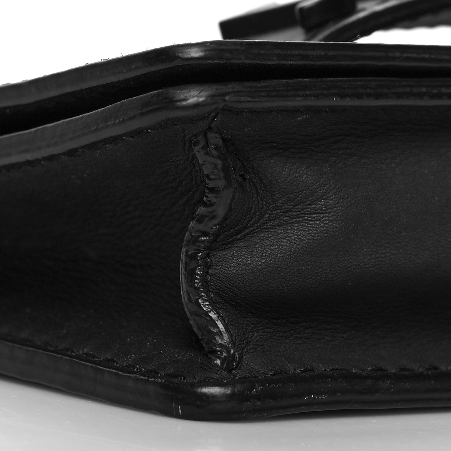Ultra Matte Calfskin Mini J'Adior Chain Flap Bag Black
