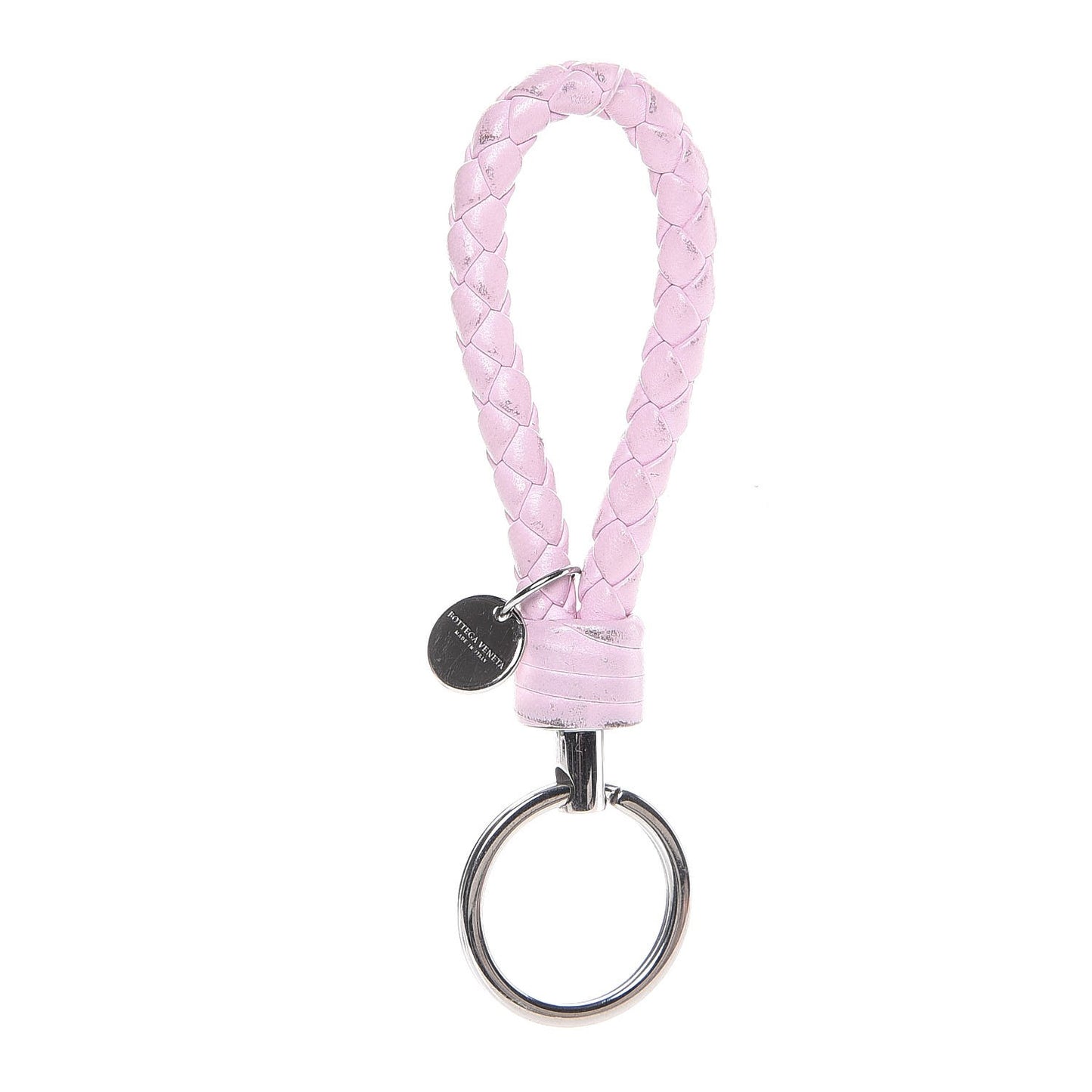 Nappa Intrecciato Key Ring Dragee