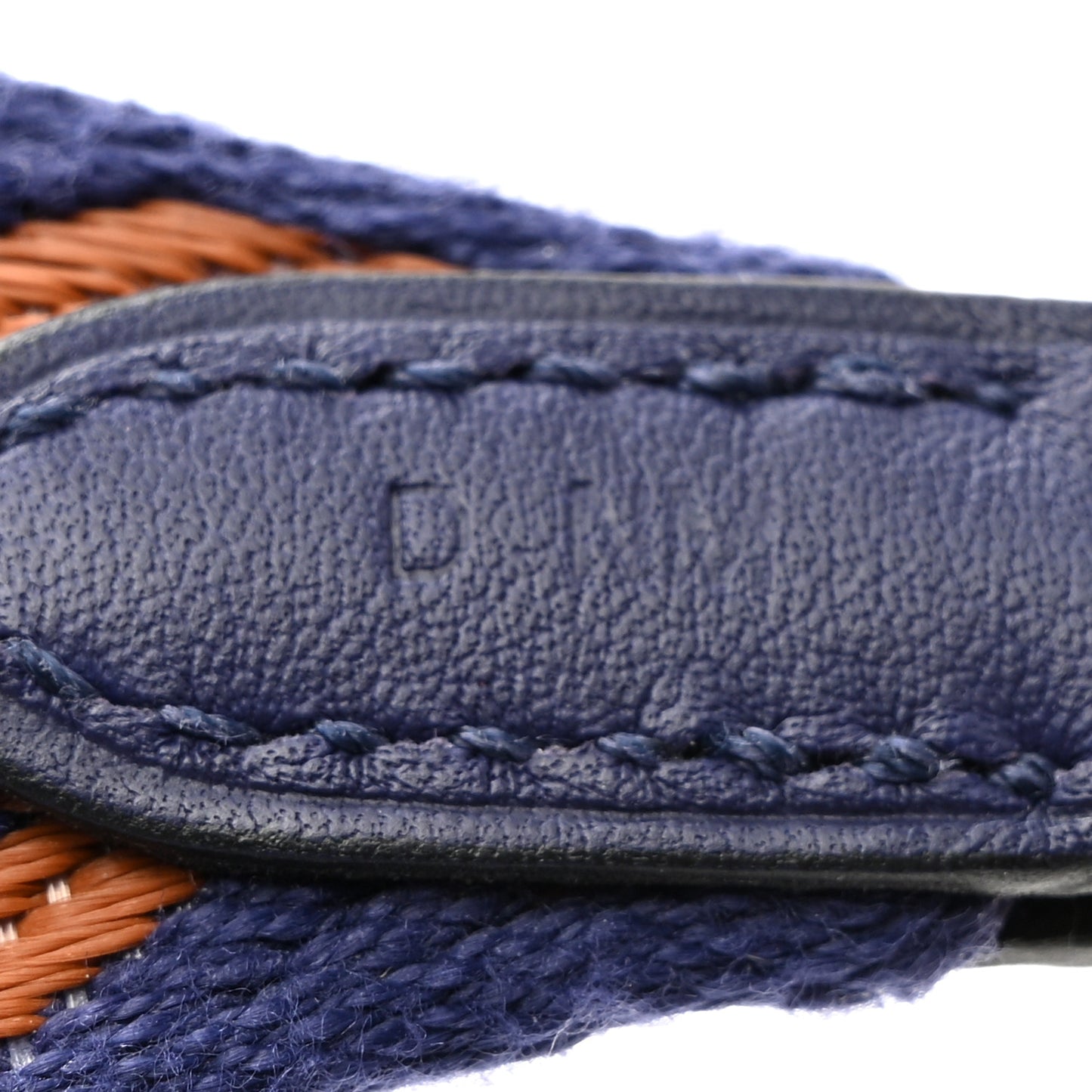 Toile Swift 25mm Sangle ZigZag Shoulder Strap Bleu Encre Gold