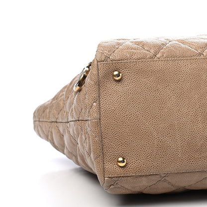 Chanel Crumpled Grained Calfskin Large Coco Pleats Tote Beige 8 of 9