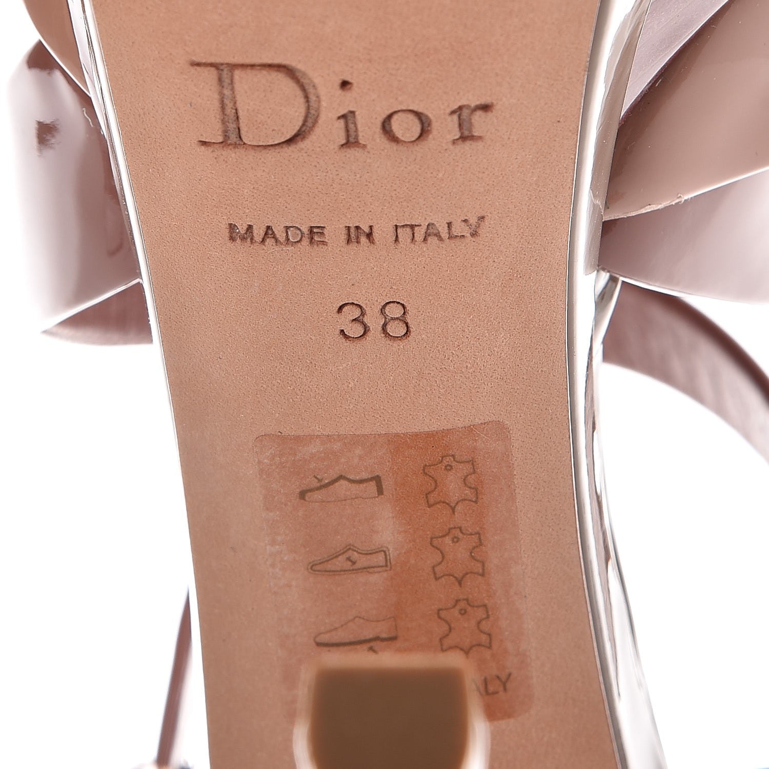 Christian Dior Patent Dior Contrast Platform Sandal 38 Pink 6 of 9
