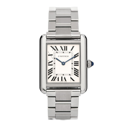 Cartier Stainless Steel 24mm Tank Solo Quartz Watch 1 of 5