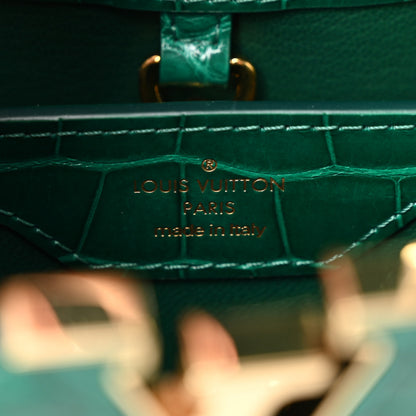 Louis Vuitton Alligator Capucines BB Emeraude 6 of 10