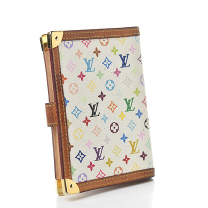 Louis Vuitton Monogram Multicolor Small Ring Agenda Cover White 3 of 16