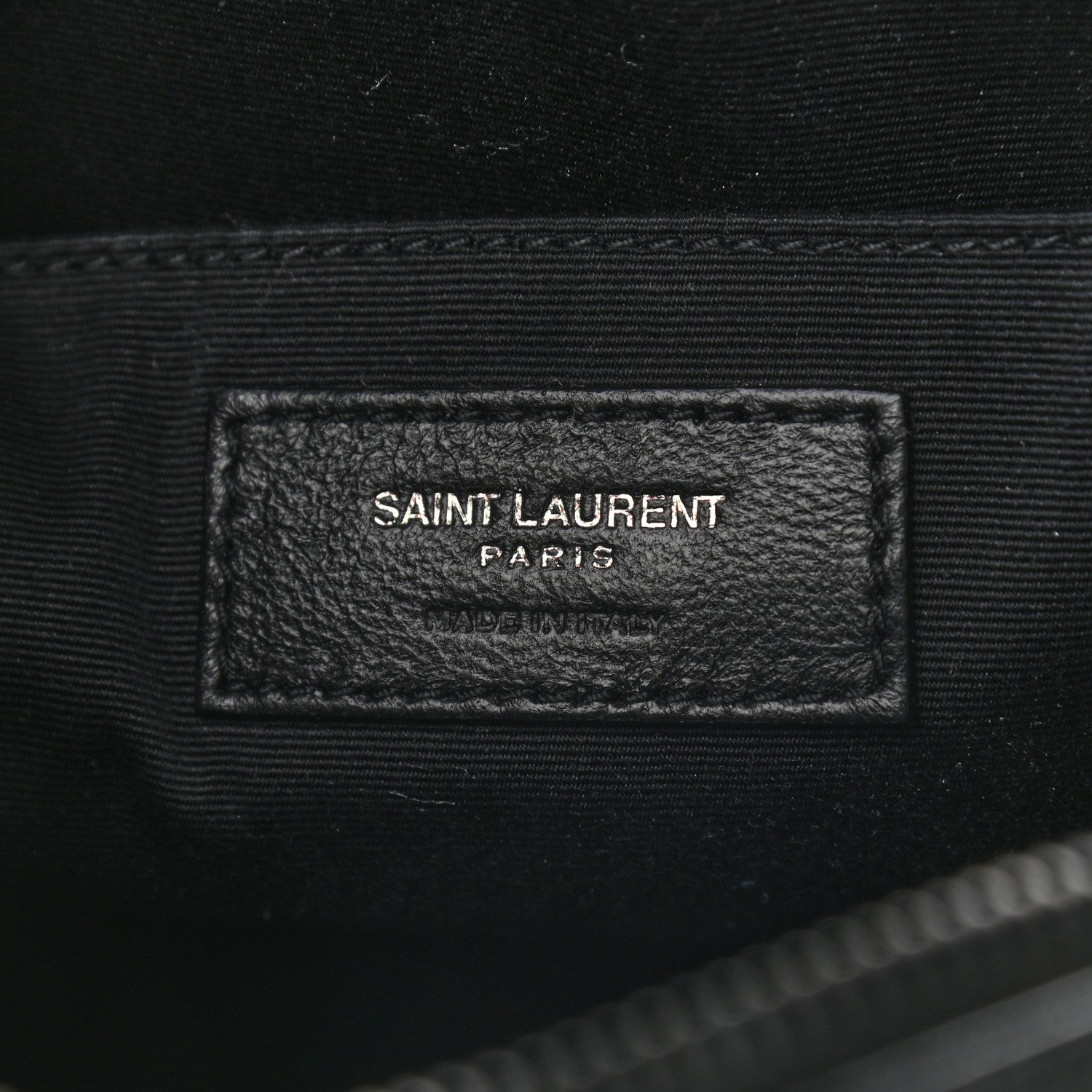 Saint Laurent Calfskin Matelasse Monogram Lou Camera Bag Black 7 of 9