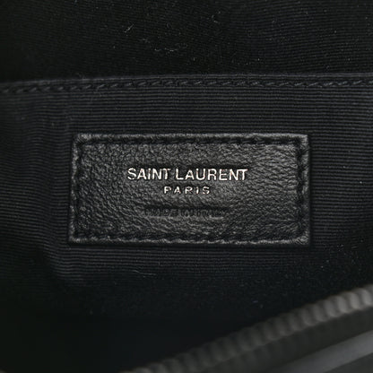Saint Laurent Calfskin Matelasse Monogram Lou Camera Bag Black 7 of 9