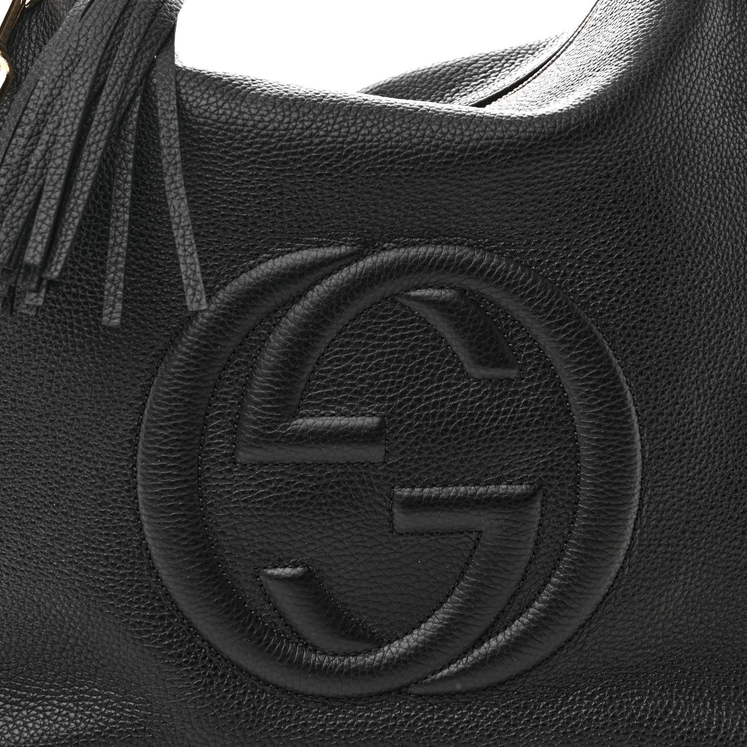 Gucci Pebbled Calfskin Large Soho Hobo Black 8 of 10