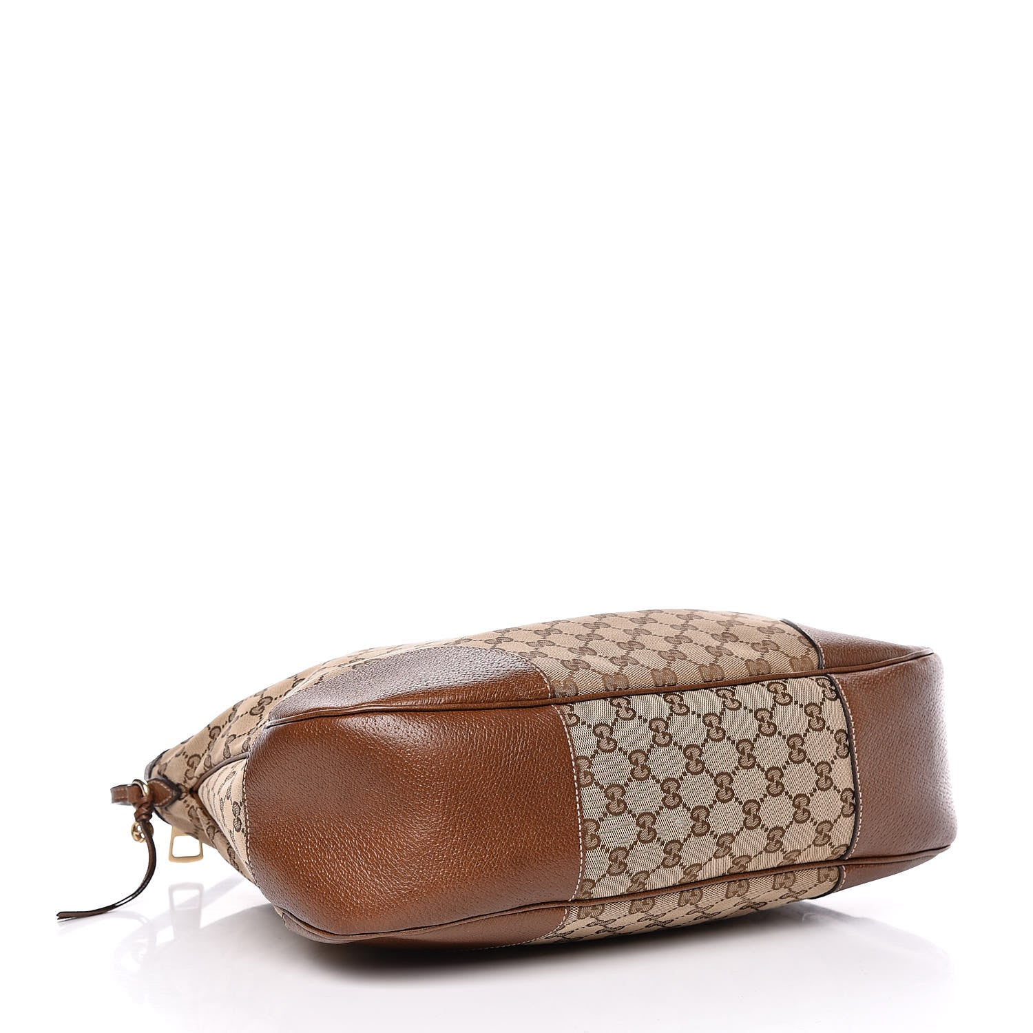 Gucci Monogram Textured Calfskin Large Bree Hobo Beige Ebony Nocciola 4 of 16