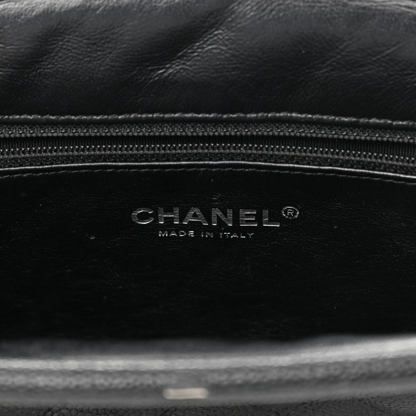 Caviar Quilted Timeless Clutch Black