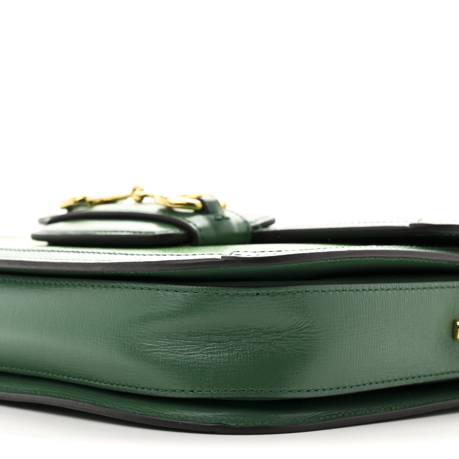 Gucci Azalea Calfskin Horsebit 1955 Shoulder Bag New Shamarock Emerald 10 of 10