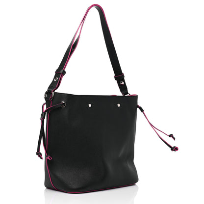 Louis Vuitton Calfskin Lockme Bucket Black 3 of 13