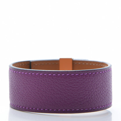 Hermes Evercolor Collier de Chien 24 Bracelet T3 Anemone 3 of 7