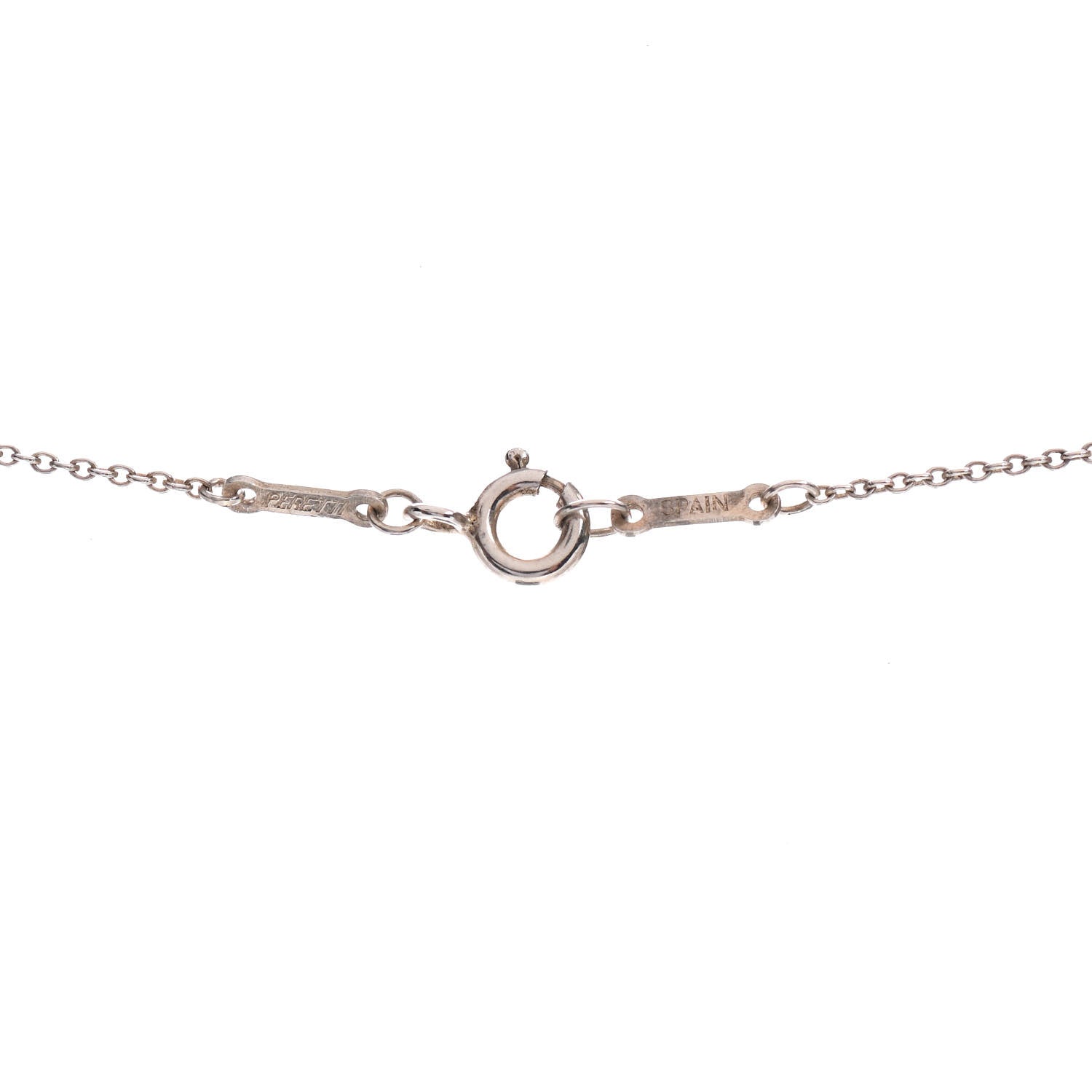Tiffany Sterling Silver Elsa Peretti Open Tear Drop Pendant Necklace 3 of 4