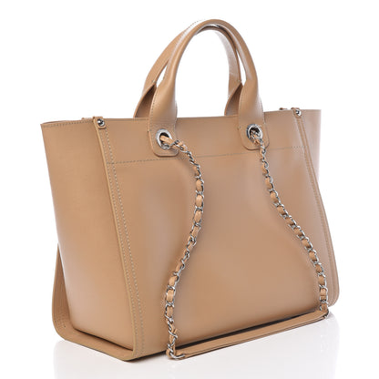 Chanel Caviar Small Studded Deauville Tote Beige 3 of 13