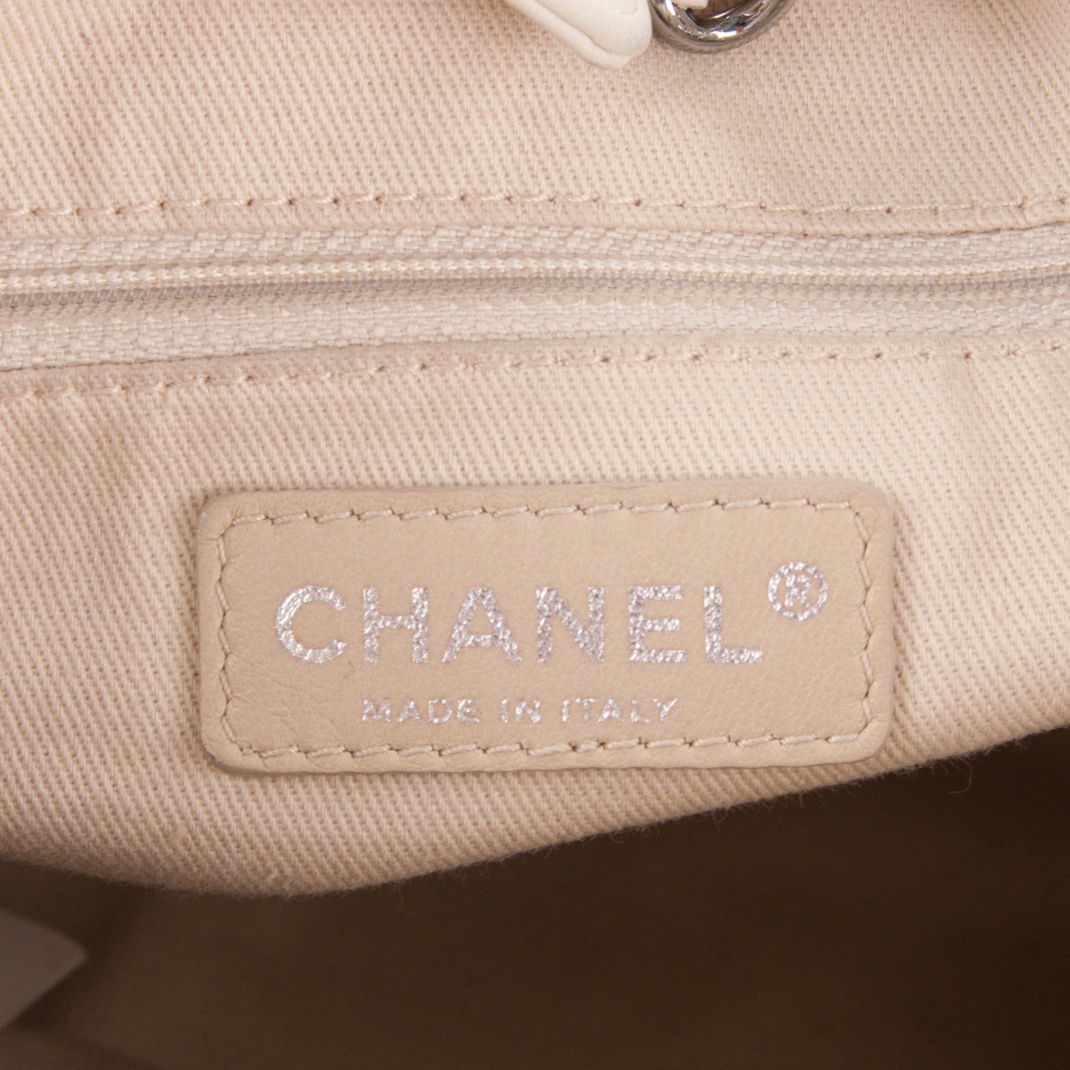 Chanel Lambskin Expandable Tote White 6 of 7