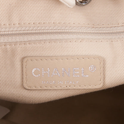 Chanel Lambskin Expandable Tote White 6 of 7