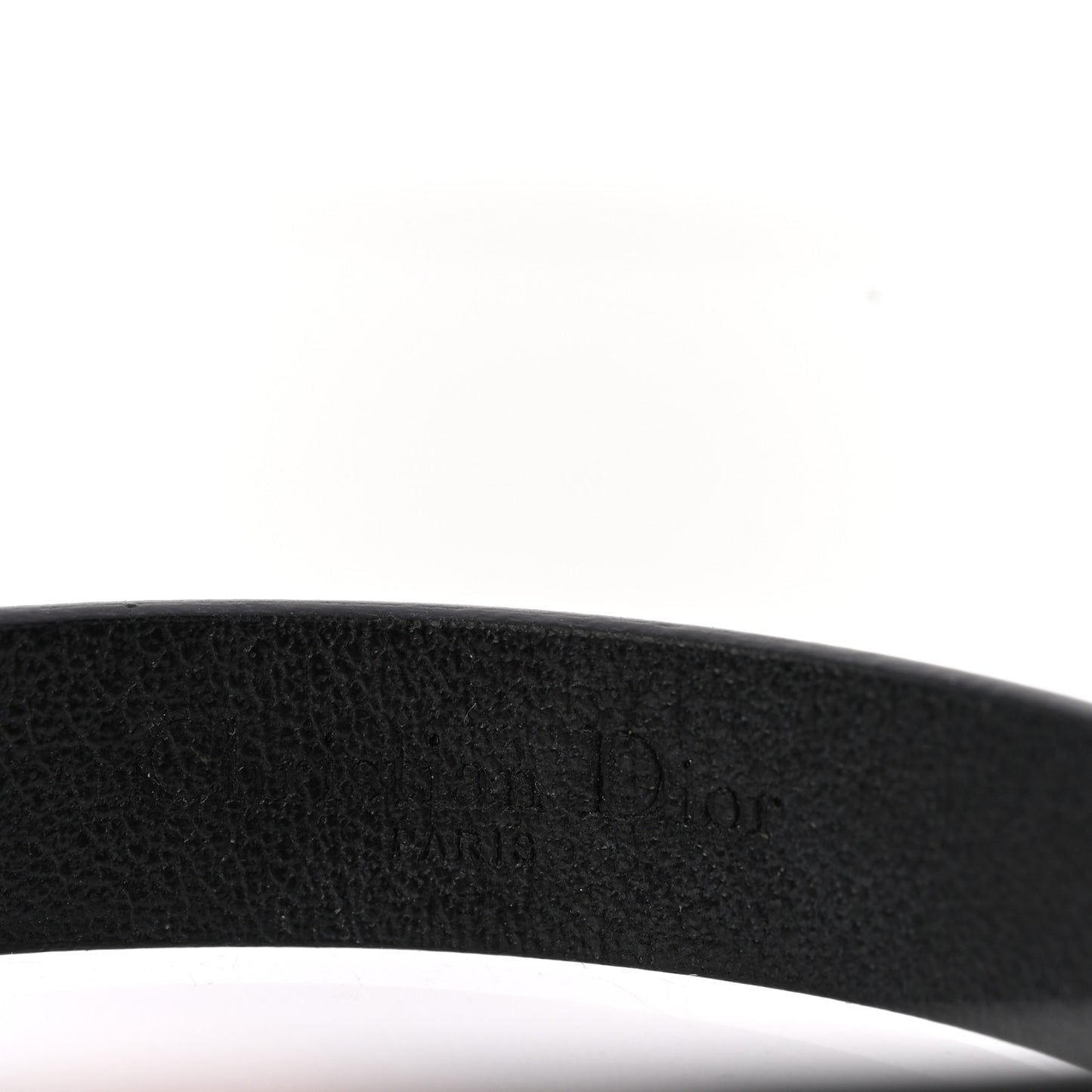 Calfskin My ABDior Double Bracelet Black