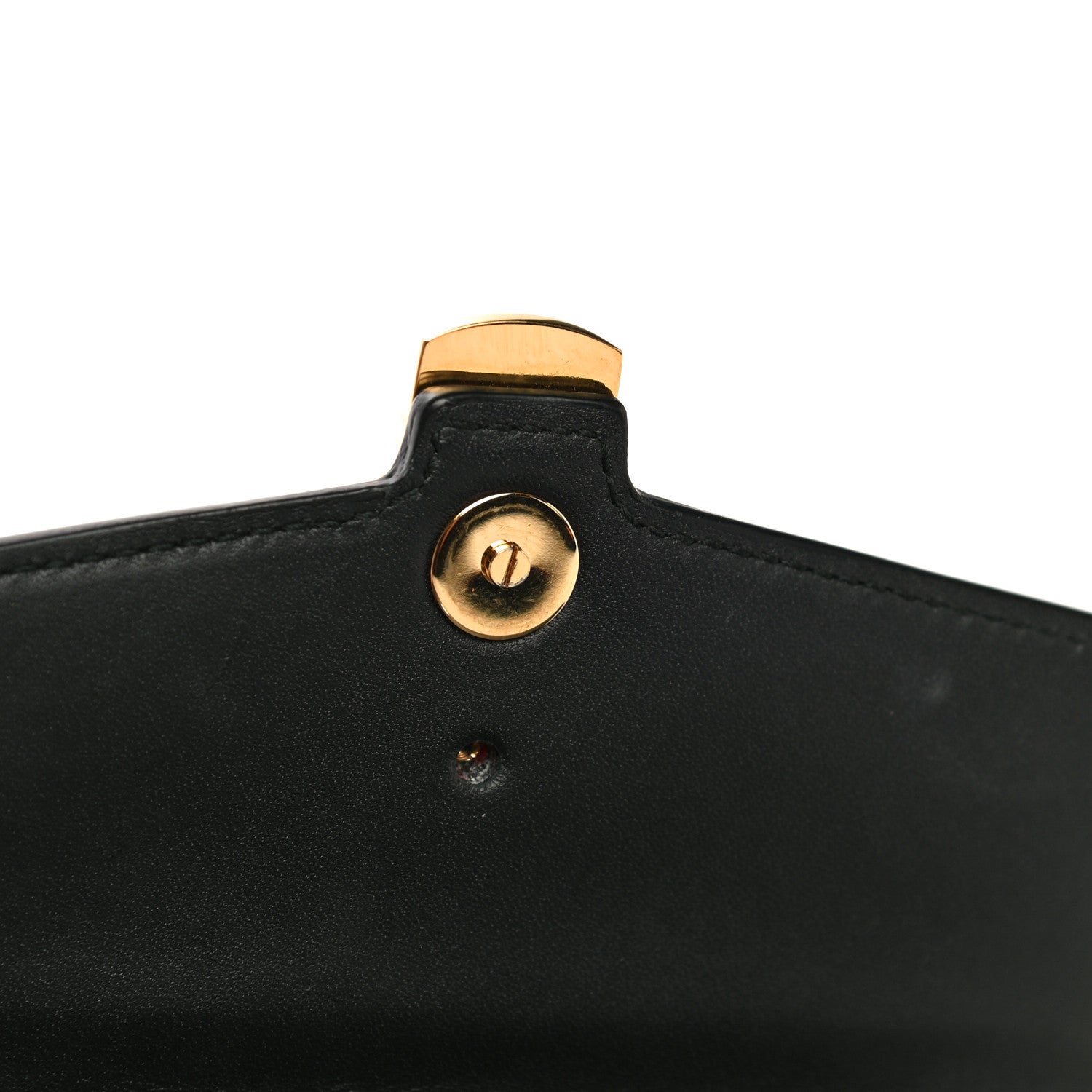 Gucci Calfskin Super Mini Sylvie Chain Shoulder Bag Black 15 of 19