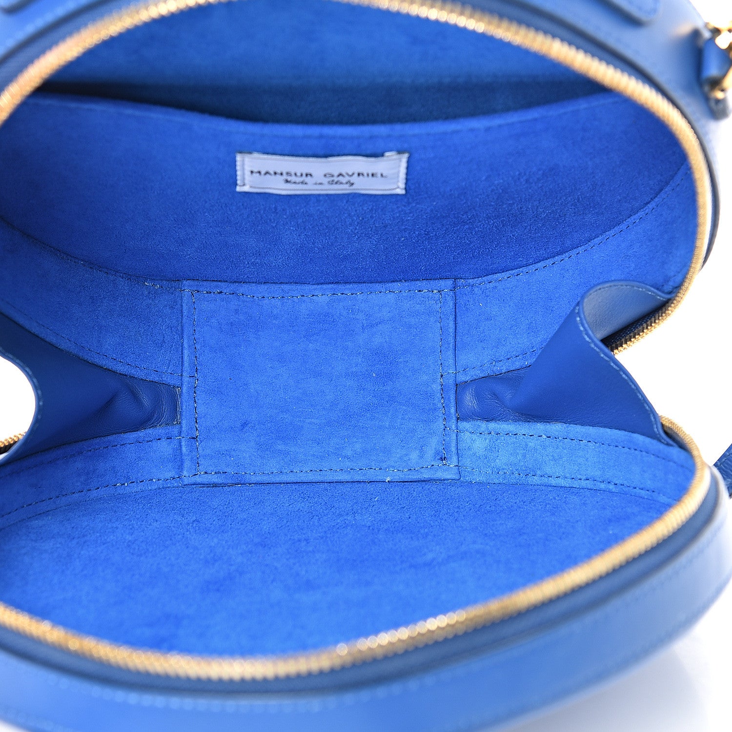 Mansur Gavriel Calfskin Circle Crossbody Bag Royal 4 of 9