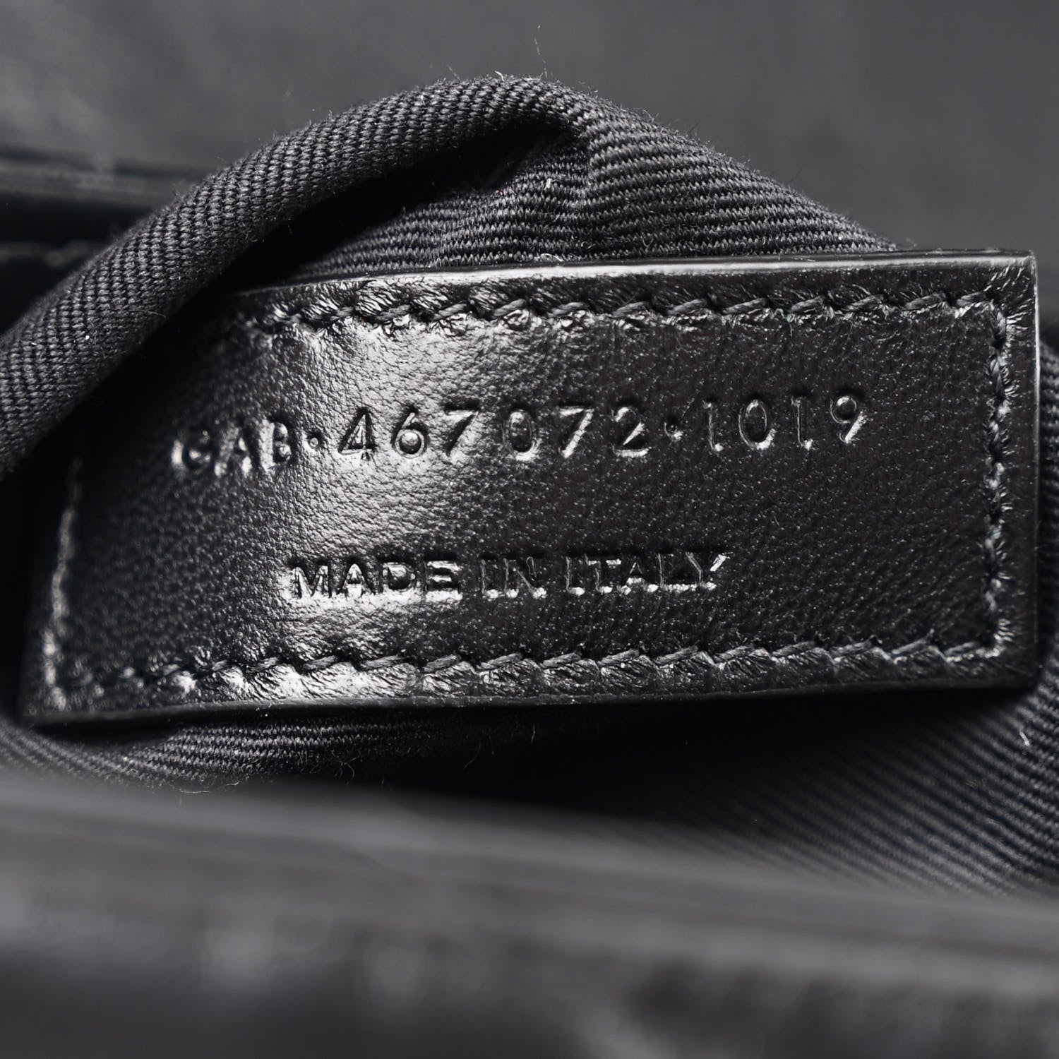 Saint Laurent Calfskin Y Quilted Monogram Toy Loulou Crossbody Bag Black 8 of 11