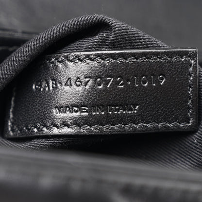 Saint Laurent Calfskin Y Quilted Monogram Toy Loulou Crossbody Bag Black 8 of 11