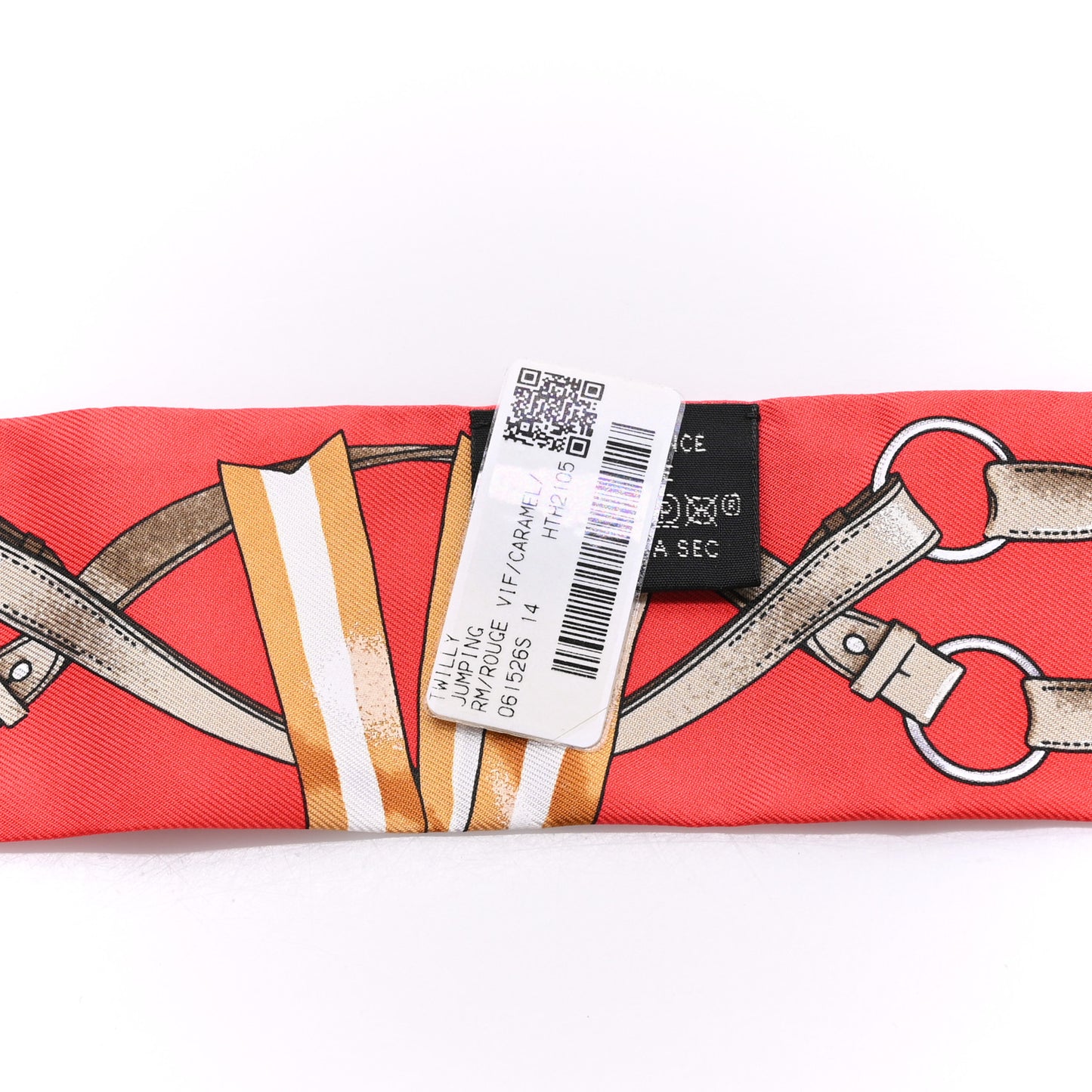 Silk Jumping Twilly Rouge Vif Caramel