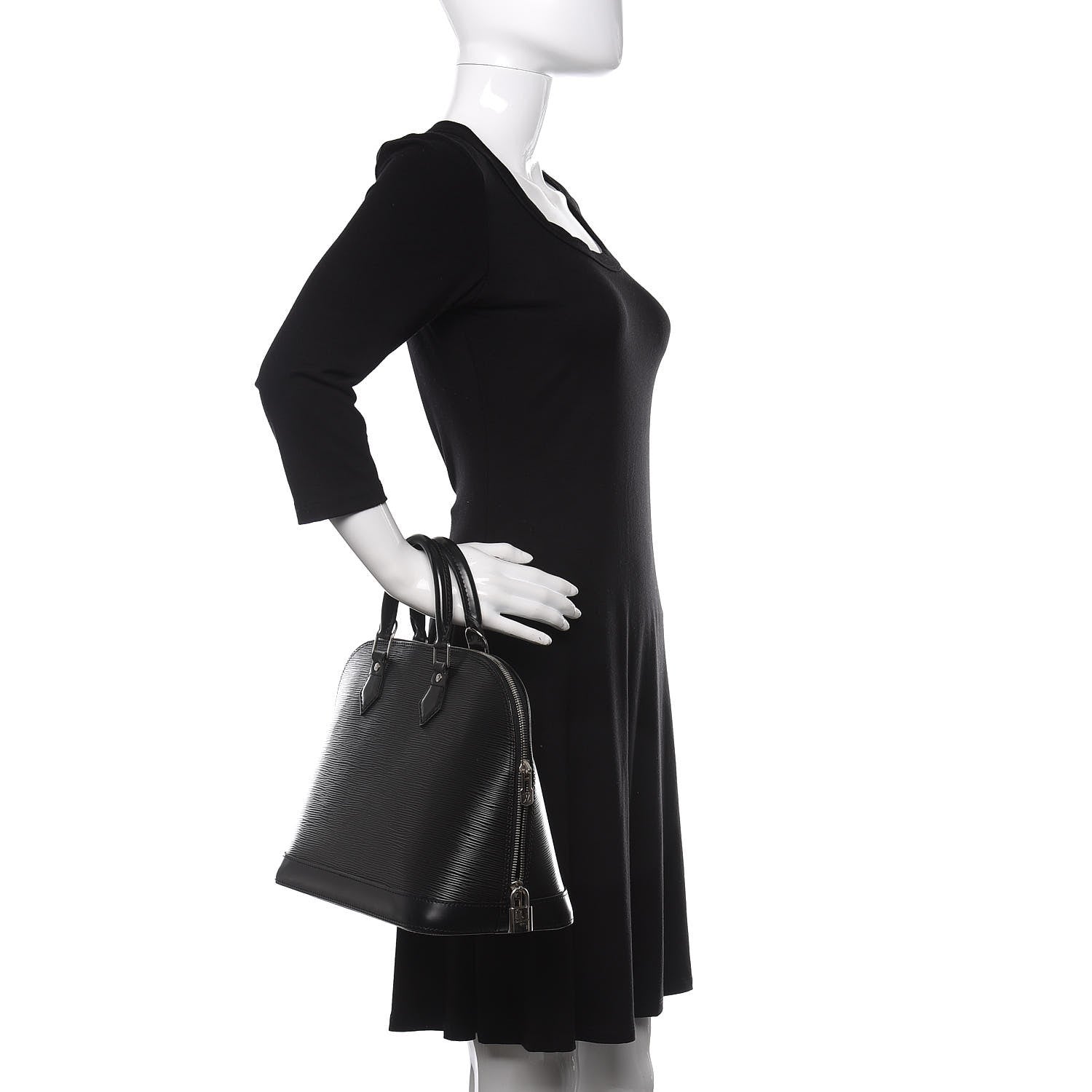 Louis Vuitton Epi Alma PM Black 2 of 9